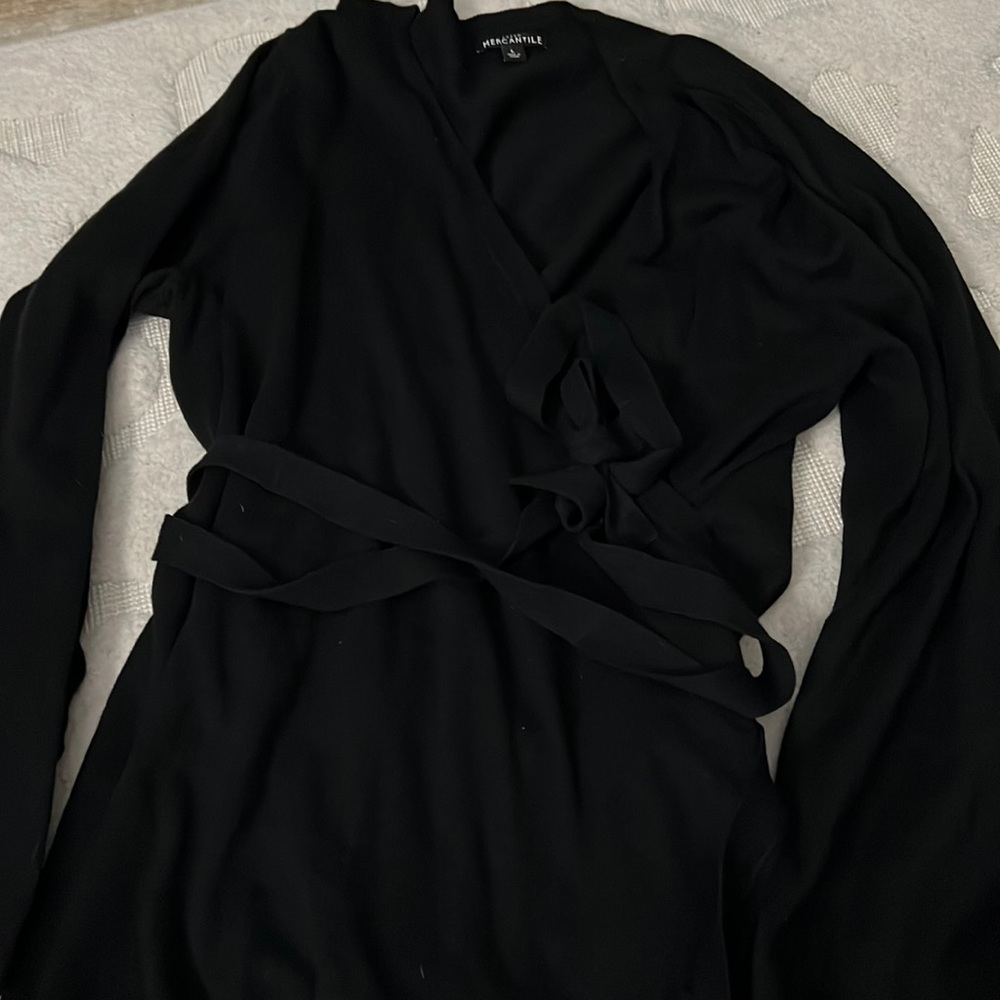 J.Crew Mercantile Black wrap cardigan